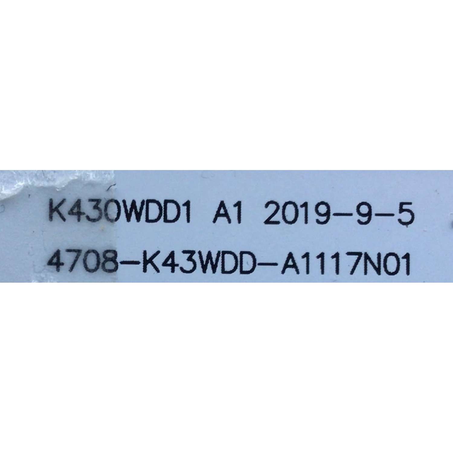 KIT DE LEDS PARA TV JVC (3 PZ) / NUMERO DE PARTE 4708K43WDD-A1117N01 / K430WDD1 A1 / 113X08-430D1021 / TD-220331-3220B833 / TSDL4700RA0 / PANEL 43FSATC-224H4099-01483E / MODELO SI43FRF - Imagen 3
